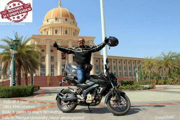 A Father Rides 3,630Km To Meet His Daughter; ‘Ride To NEHAsthan’