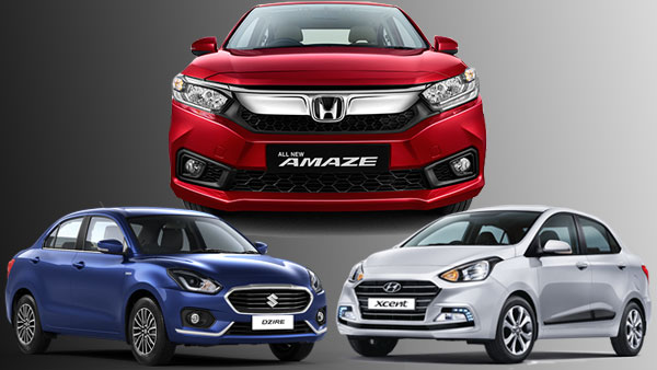 Honda Amaze 2018 Vs Maruti Dzire Vs Hyundai Xcent Comparison: Design, Specifications, Features, Mileage & Price
