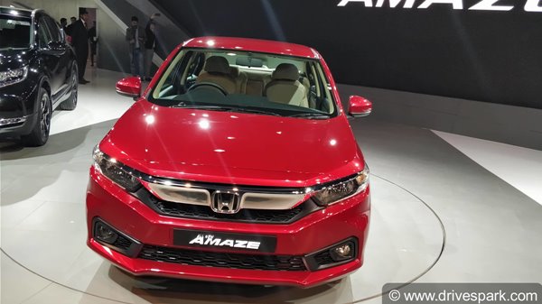 New 2018 Honda Amaze Introductory Price; Limited To First 20,000 Bookings
