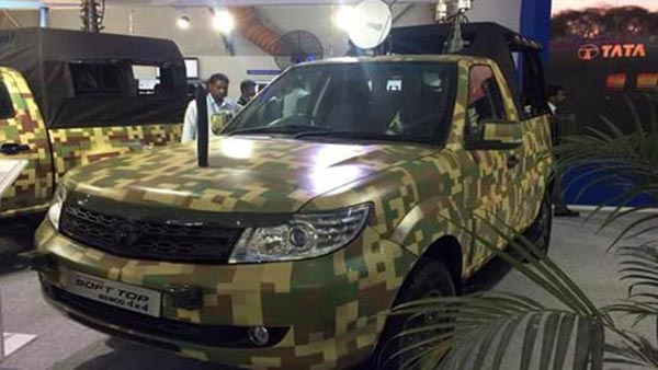 Tata Safari Storme For The Indian Army; With Techno Camo And 4X4 Drive System