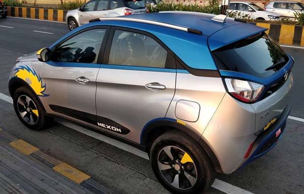 Tata Nexon IPL Edition Spotted At Dealerships; Sports the Mumbai Indians Logo