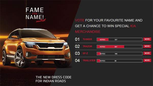 Kia Trazor Name For Production-Spec SP Concept SUV; India Launch Expected In Mid-2019