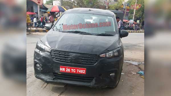 New Maruti Ertiga Spied With 6-Speed Manual Gearbox