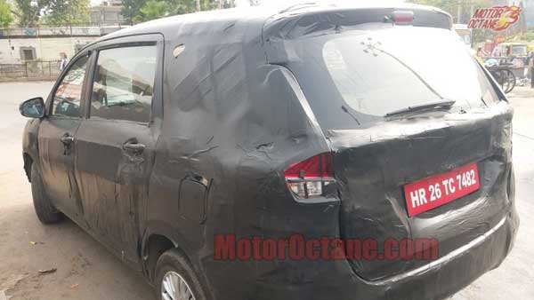 New Maruti Ertiga Spied With 6-Speed Manual Gearbox