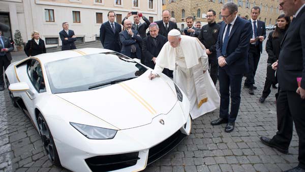 The Lamborghini Huracan Gifted To The Pope Is Now Sold — Auctioned At Rs 5.82 Crore