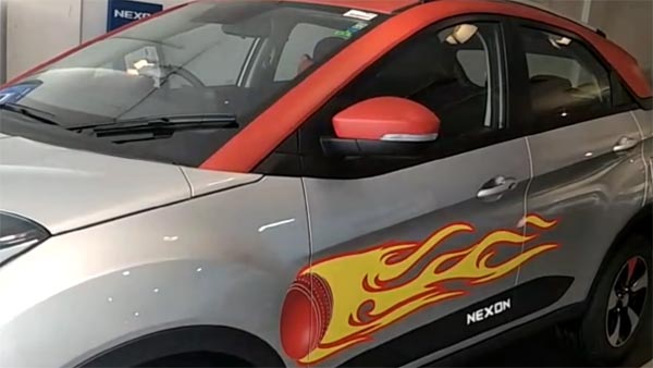 Video: Tata Nexon IPL Edition With Delhi Daredevils Decals Video: Tata Nexon IPL Edition With Delhi Daredevils Decals