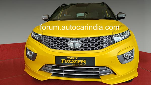 Tata Nexon SRT Frozen Edition Spotted At Dealership