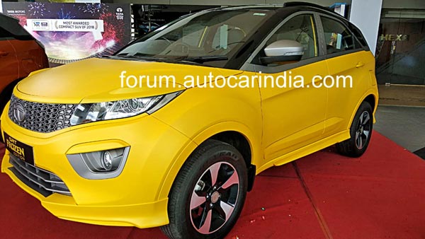 Tata Nexon SRT Frozen Edition Spotted At Dealership