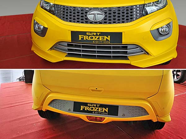Tata Nexon SRT Frozen Edition Spotted At Dealership