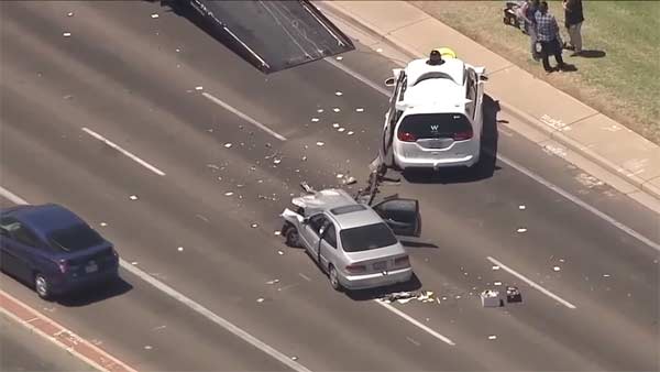 Waymo Self-Driving Car Crashes In Arizona