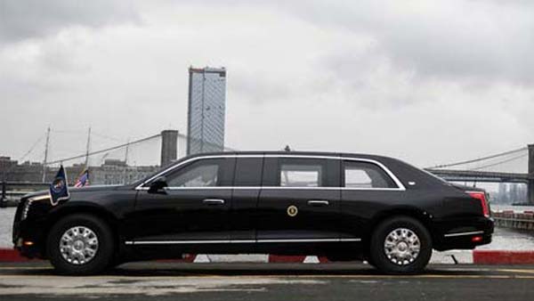Donald Trump’s Cadillac Beast Makes Its First Public Appearance — Massive And Quite Literally A Beast!