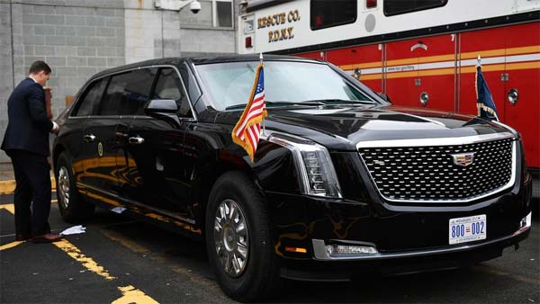 Donald Trump’s Cadillac Beast Makes Its First Public Appearance — Massive And Quite Literally A Beast!