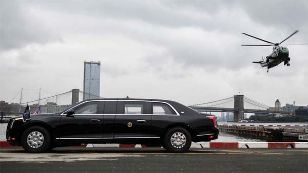 Donald Trump’s Cadillac Beast Makes Its First Public Appearance — Massive And Quite Literally A Beast!