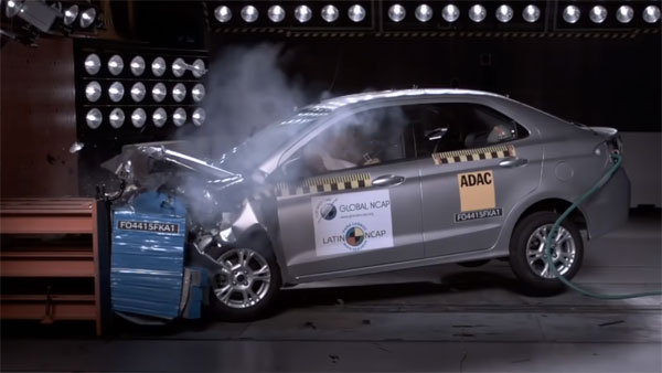 Ford Aspire Facelift Crash Test: Latin NCAP Ratings, Results And Video