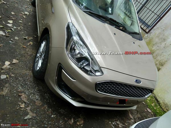 New Ford Aspire Facelift Spotted Undisguised Ahead Of Launch; To Rival The Honda Amaze & Maruti Dzire