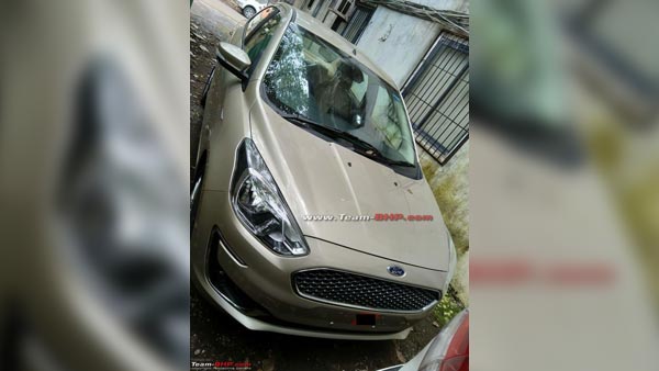 New Ford Aspire Facelift Spotted Undisguised Ahead Of Launch; To Rival The Honda Amaze & Maruti Dzire
