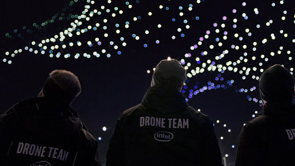 850 Intel Drones Create Futuristic Reveal For Audi e-Tron