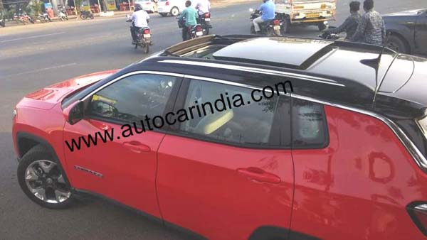 Jeep Compass Limited Plus Model Spotted With Sunroof - Launch Next Month