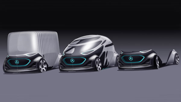 Mercedes Vision Urbanetic Autonomous Electric Van Concept — Shape-Shifting Monster, Literally