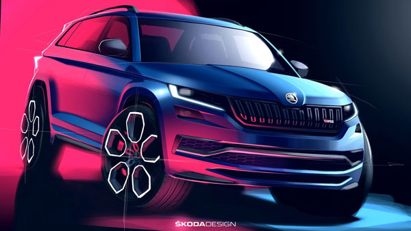 Skoda Kodiaq RS Interiors Unveiled Ahead Of Global Debut At Paris Motor Show