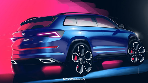 Skoda Kodiaq RS Interiors Unveiled Ahead Of Global Debut At Paris Motor Show