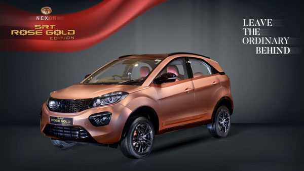 Tata Nexon Rose Gold Edition Showcased At A Dealership In Coimbatore Tata Nexon Rose Gold Edition Showcased At A Dealership In Coimbatore
