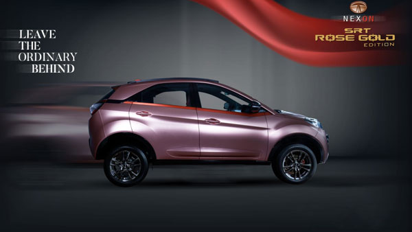 Tata Nexon Rose Gold Edition Showcased At A Dealership In Coimbatore Tata Nexon Rose Gold Edition Showcased At A Dealership In Coimbatore