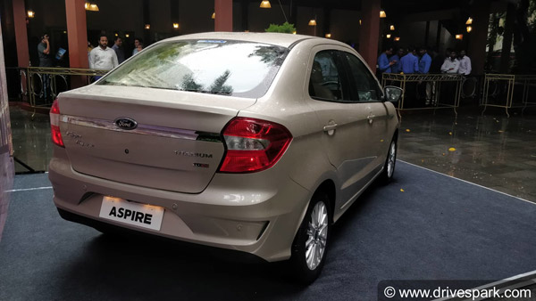 New Ford Aspire Launched In India At Rs 5.55 Lakh: Specifications, Features And Images