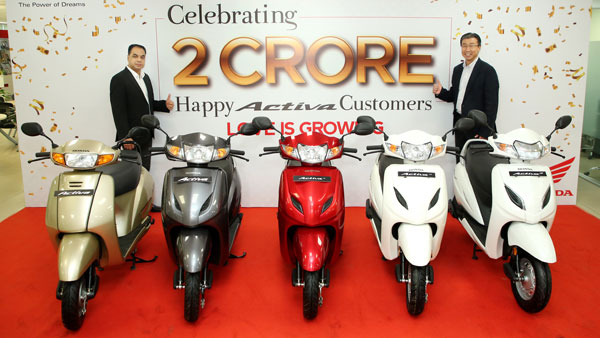 Honda Activa Crosses Two Crore Sales Mark; 18 Years & 5 Generation Of Sales