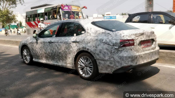EXCLUSIVE: New Toyota Camry Spotted Testing In Bangalore — Launch In 2019
