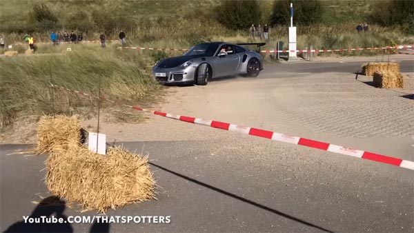 Porsche 911 GT3 RS (991) Ends Up In Some Nice Belgian Grass After Driver Misjudged A Corner