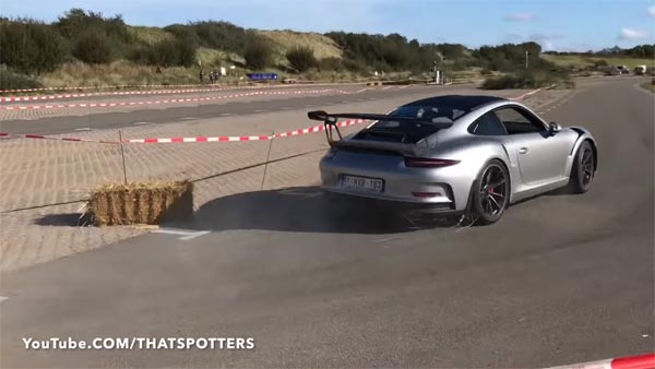Porsche 911 GT3 RS (991) Ends Up In Some Nice Belgian Grass After Driver Misjudged A Corner