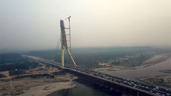 Signature Bridge In Delhi Finally Open: Cool Drone Video Shows Design Details Of Delhi Signature Bridge 