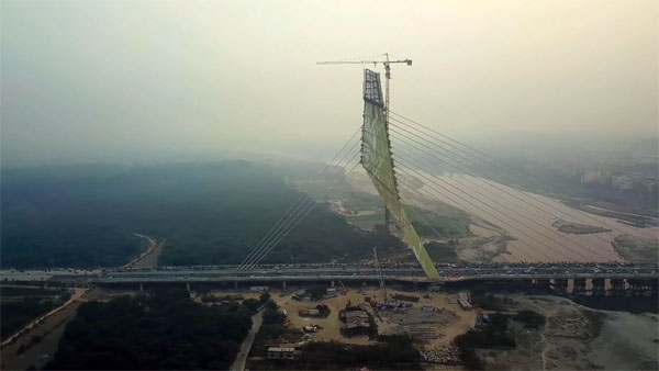 Signature Bridge In Delhi Finally Open: Cool Drone Video Shows Design Details Of Delhi Signature Bridge 