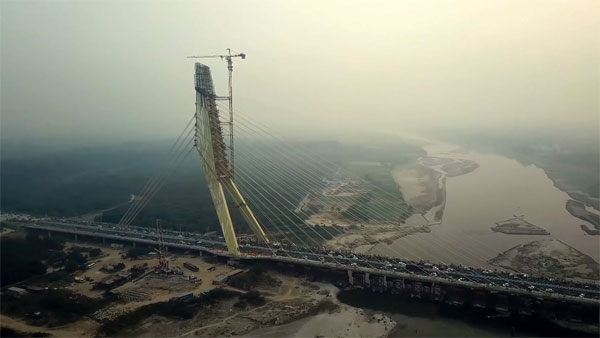 Signature Bridge In Delhi Finally Open: Cool Drone Video Shows Design Details Of Delhi Signature Bridge 