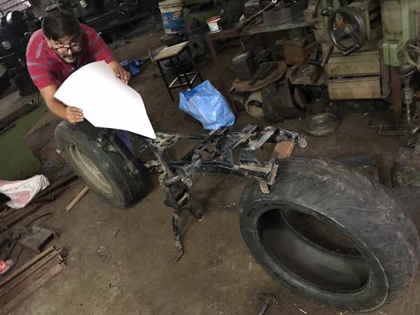 10-Feet-Long Bike Made Out Of Junk Parts 10-Feet-Long Bike Made Out Of Junk Parts