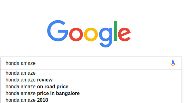 Most Searched Cars In India 2018 — Honda Amaze Becomes Google’s Top Trending Car In India