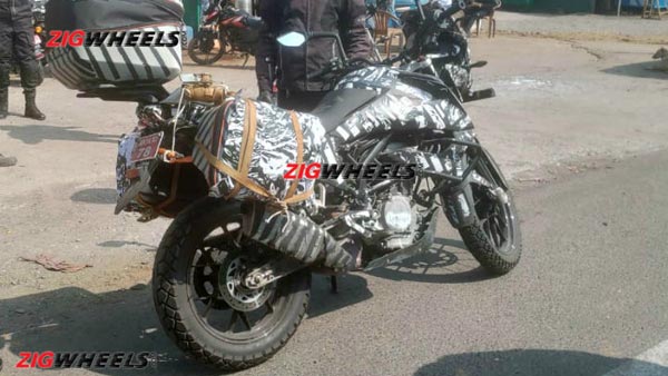 Ktm 390 adventure india spy pics