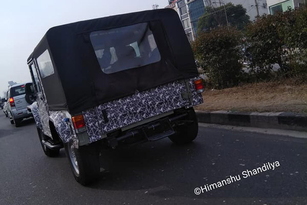 New Mahindra Thar Model: Spy Pics
