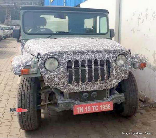 New mahindra thar spy pics