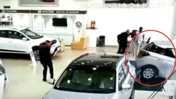 Car Purchase Gone Wrong: Woman Crashes Display Car In Hyundai Showroom