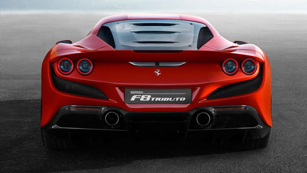 ferrari f8 tributo rear design