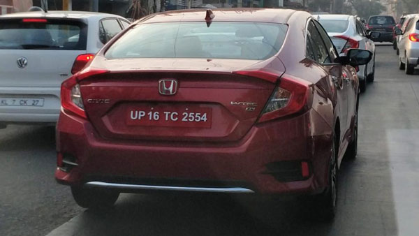 New Honda Civic Spied Undisguised In India