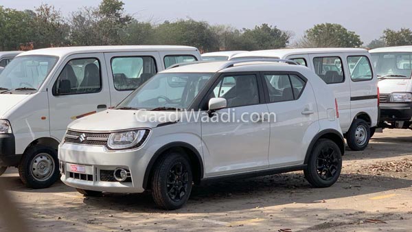 maruti ignis facelift spy pics