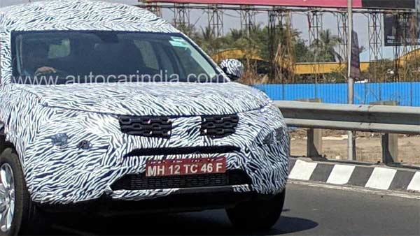 tata harrier 7 seater spy pics
