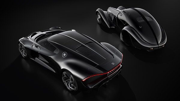 bugatti la voiture noire and type 57 SC Atlantic