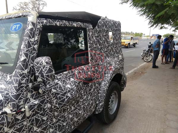 New Mahindra Thar Interior Spy Pics