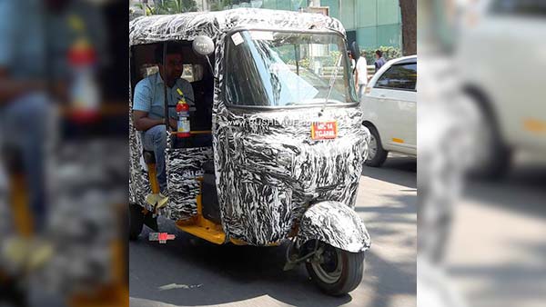 Bajaj Electric Auto Rickshaw Spied