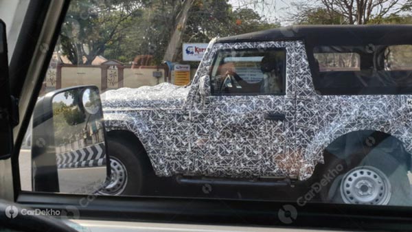 New Mahindra Thar Spied Testing