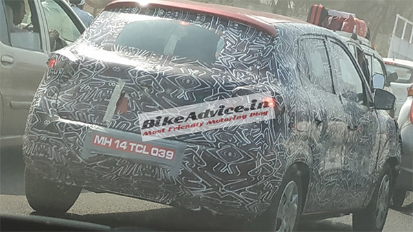 2020 renault kwid spy pics rear